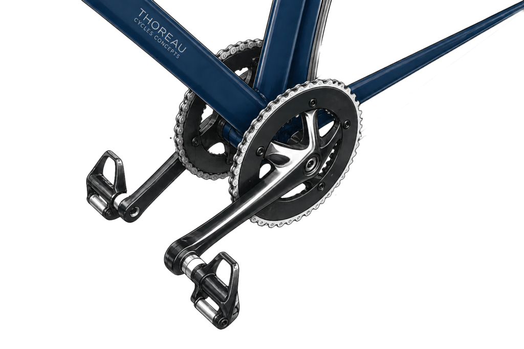 Prototype double pédalier Thoreau Cycles Concepts